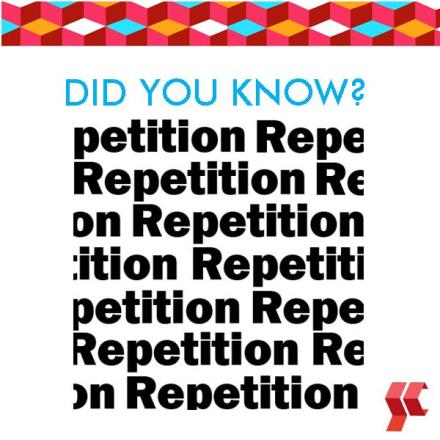 Did You Know - Repitition